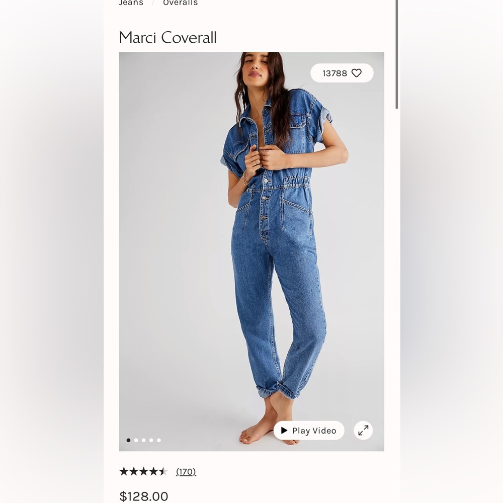NWT Marci Coverall